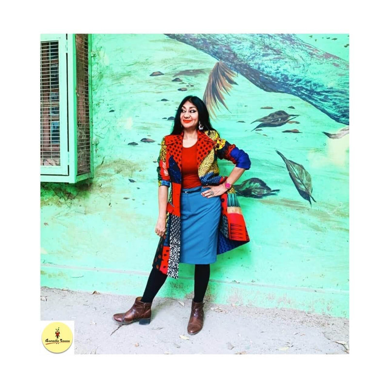 Harphanmaula Jacket - Anuradha Ramam-Hand woven- Hand block print - Sustainable fashion- Conscious fashion- Vocal for local