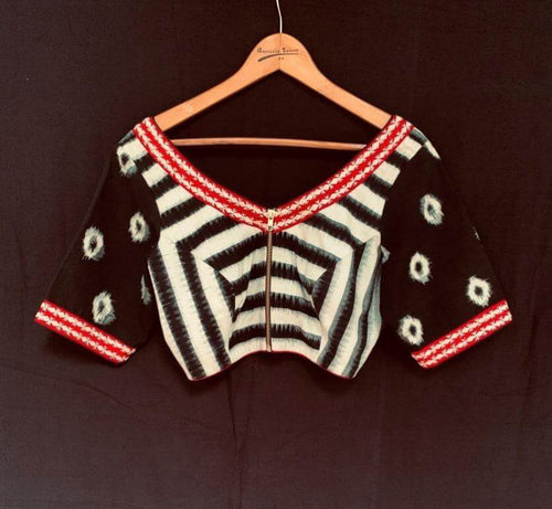 Ira Blouse - Anuradha Ramam-Hand woven- Ikat-Sustainable fashion- Conscious fashion- Vocal for local