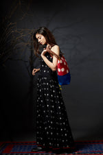 Kimaya - Halter Maxi Dress - Anuradha Ramam-Hand woven- Ikat-Sustainable fashion- Conscious fashion- Vocal for local